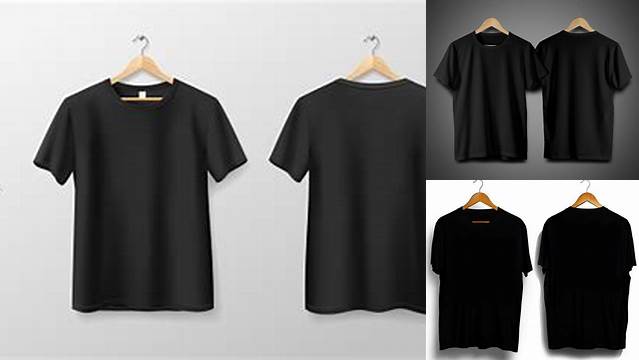 7702+ Mock Up Kaos Hitam High Resolution