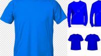 7703+ Mock Up Kaos Biru Smart PNG Image