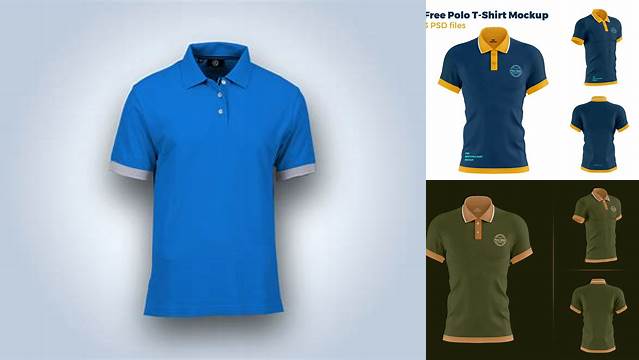 7706+ Polo Shirt Mockup Download Premium Free PSD