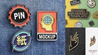 7707+ Logo Enamel Pin Mockup Vk For Free Download