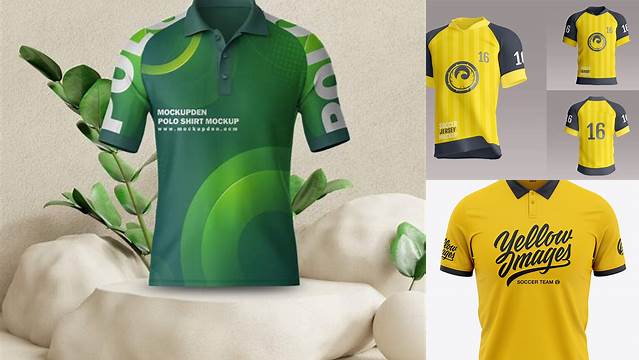 7707+ Mock Up Jersey Polos PSD Download