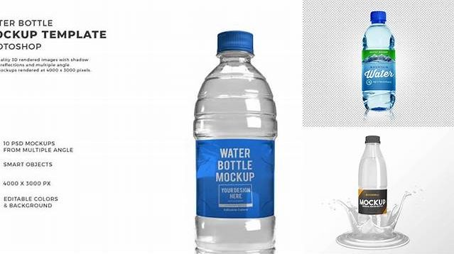 7718+ Matte Water Bottle PSD Mockup Unique High-Resolution Design Freebie