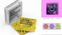 7720+ Condom Mockup Creative Design File