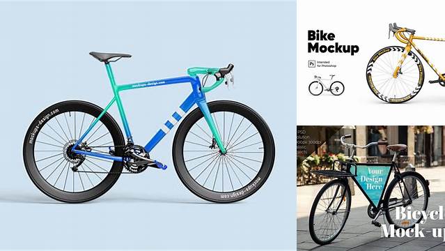 7723+ Bicycle Mockup Psd Free High-Quality PSD