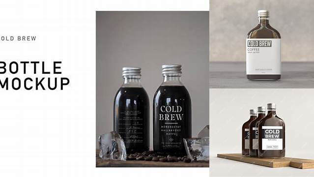 7724+ Cold Brew Bottle Mockup Download Free