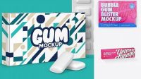 7724+ Gum Mockup Free Smart PNG Image