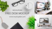 7725+ Desk Mockup Psd Free Professional PSD Mockup