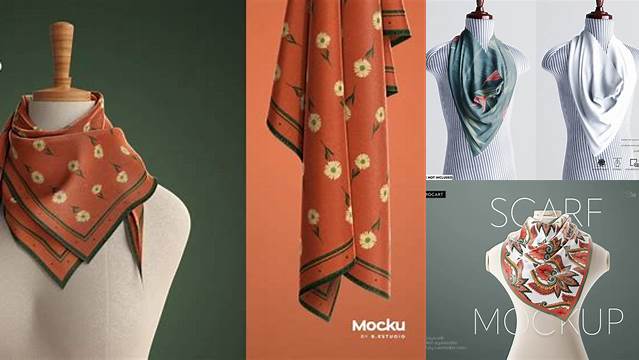 7729+ Scarf Mockup Free Download Modern PSD Templates