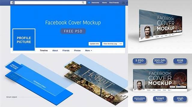 7738+ Facebook Cover Mockup Smart Layer PSD