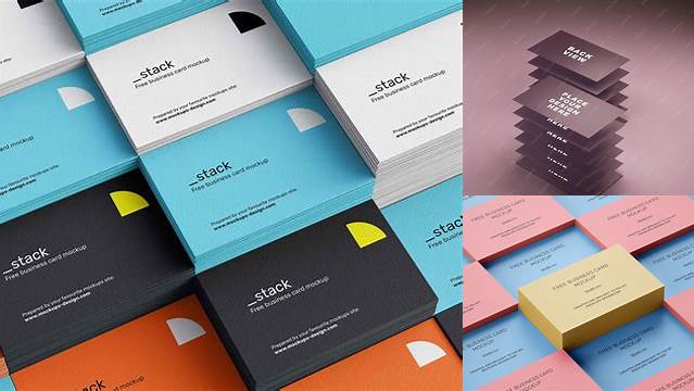 7738+ Stack of Business Cards PSD Mockup Smart Design Template Free