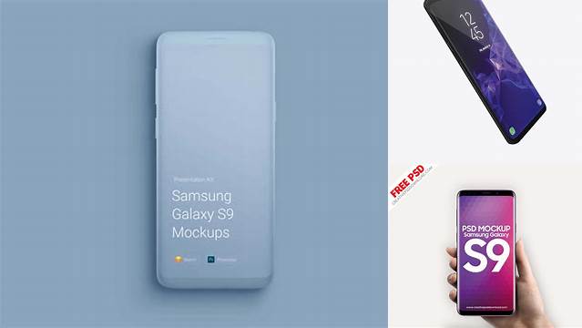 7746+ Samsung Galaxy S9 PSD Mockup Half Side View Creative Layered Design File