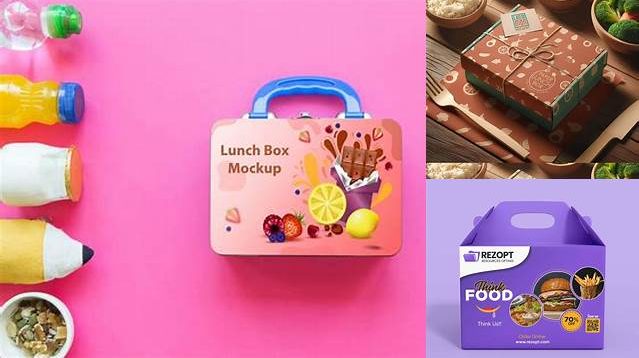 7766+ Matte Lunch Box PSD Mockup Free Premium Photoshop Template Download