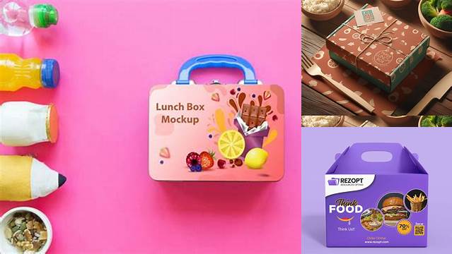 7766+ Matte Lunch Box PSD Mockup Free Premium Photoshop Template Download