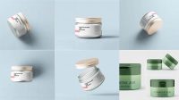 7767+ Frosted Cosmetic Jar PSD Mockup High-Quality Creative PSD