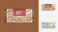 7769+ Chocolate Praline Pack PSD Mockup Top View Creative Layered Mockup Freebie