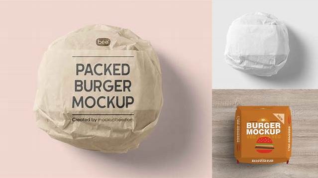 7771+ Burger Wrap Mockup High Resolution