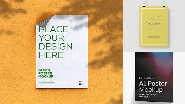 7772+ A1 Poster PSD Mockup Premium Quality PSD Freebie