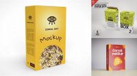 7774+ Cereal Box Mockup Psd Mockup File Free Download