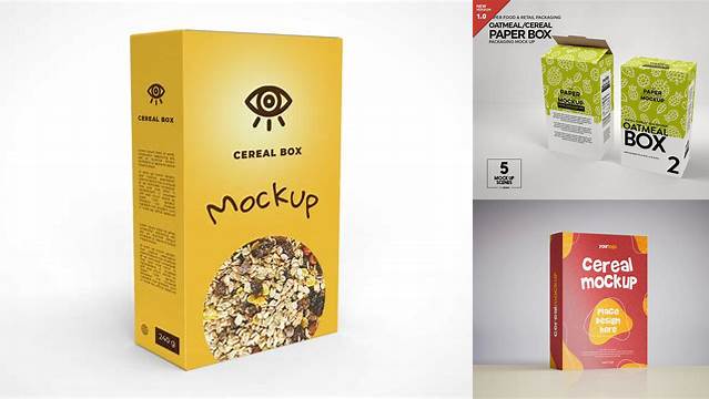 7774+ Cereal Box Mockup Psd Mockup File Free Download