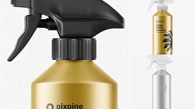 7775+ Metallic Trigger Spray Bottle PSD Mockup Professional PSD Mockup