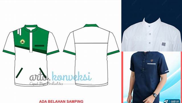 7778+ Desain Baju Koko Vector Fully Editable PSD Template