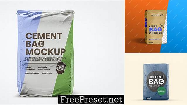 778+ Cement Bag Mockup Free Free PSD