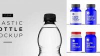 778+ Plastic Bottle With Matte Finish PSD Mockup Professional Photoshop Design Freebie