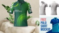 7780+ Free Polo Shirt Mockup Front And Back Psd High-End Layered Mockup Free