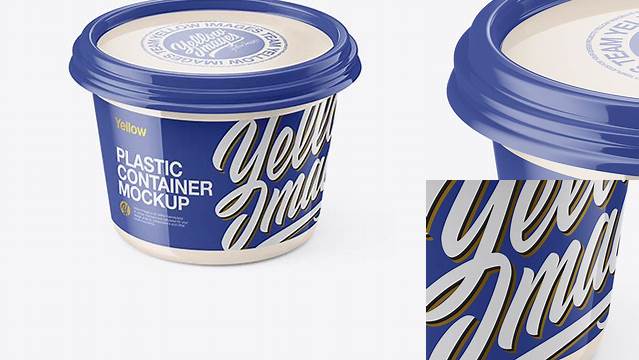 7799+ Glossy Sour Cream Cup PSD Mockup High-Angle Shot Unique and Editable PSD