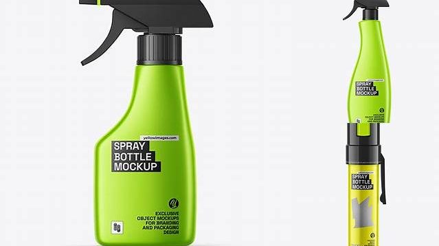 7799+ Matte Metallic Spray Bottle PSD Mockup Customizable Design Files