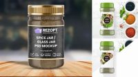 7809+ Spice Jar PSD Mockup Creative Digital PSD Download