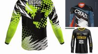 7812+ Motocross Jersey Template Psd Modern Free PSD Template