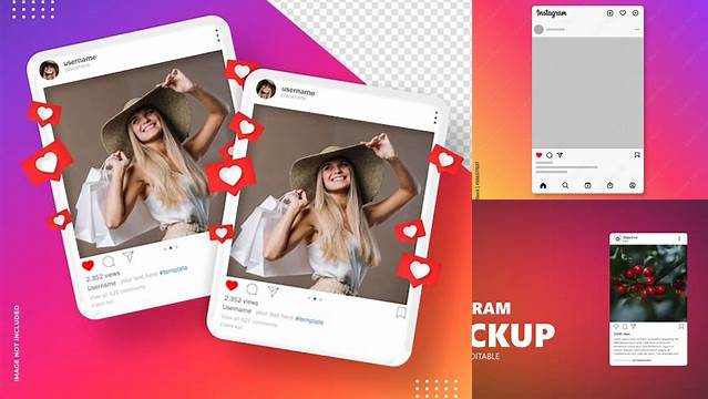 7818+ Mockup Instagram Feed Include TIFF