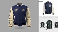 782+ Varsity Jacket Template Psd Customizable PSD