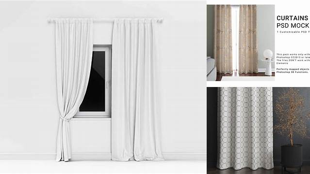 7821+ Curtain Mockup Free High-Quality PSD