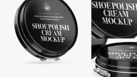 7821+ Glossy Shoe Polish Cream Jars PSD Mockup Free Download Design Mockup