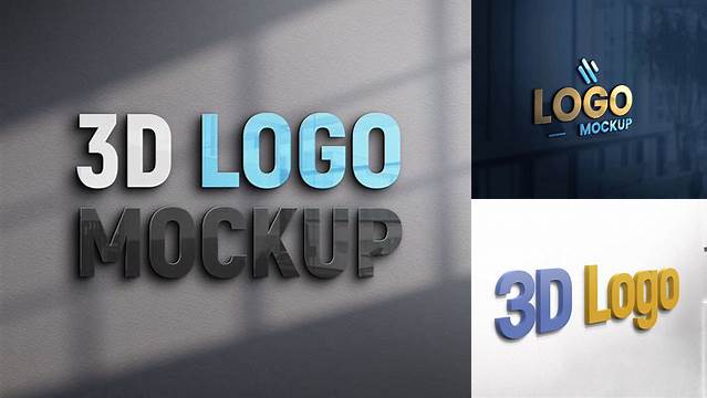 7823+ Logo 3d Mockup Best Free Mockup PSD