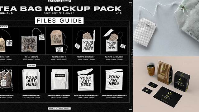 7829+ Tea Bag Mockup Download Free