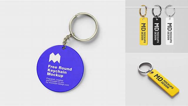 783+ Keychain Mockup Free Smart PNG Image