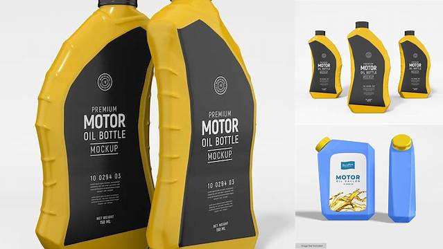 7836+ Plastic Motor Oil Bottle PSD Mockup Digital Download