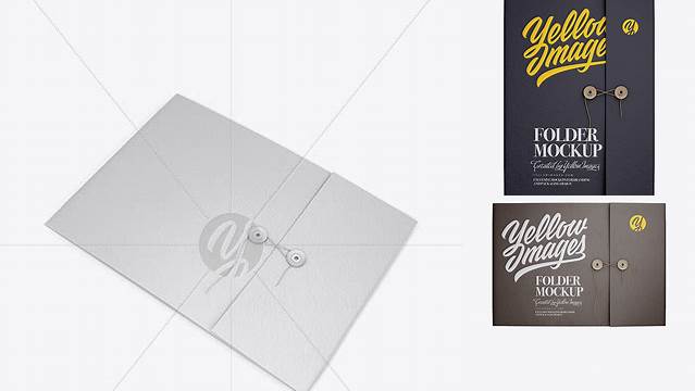 7840+ Leather Folder With String Closure Customizable PSD Templates