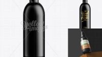 7843+ Black Plastic Cosmetic Bottle with Cap 500 ml High-Quality PSD Files