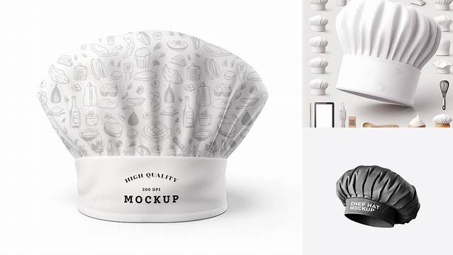 7844+ Chef Hat Mockup Premium Design Freebie