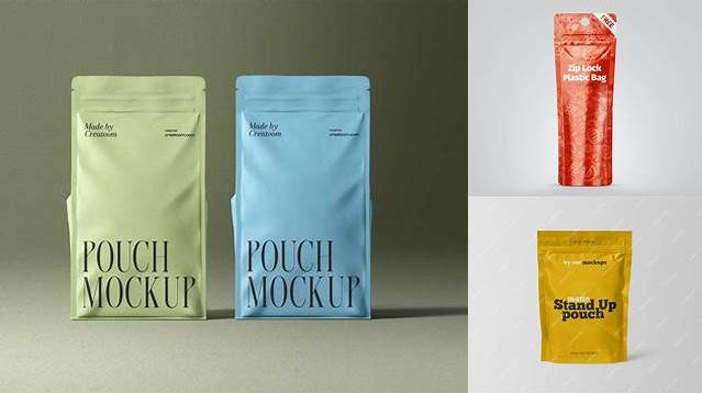 7844+ Matte Pouch PSD Mockup Layered PSD for Easy Editing