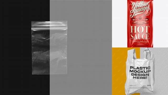 7850+ Clear Plastic Bag With Sauce PSD Mockup Premium Freebie for Designers