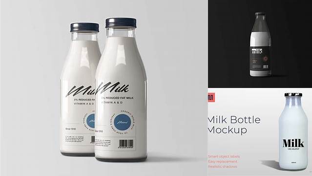 7853+ Milk Bottle Mockup Psd Free Download For Free Download