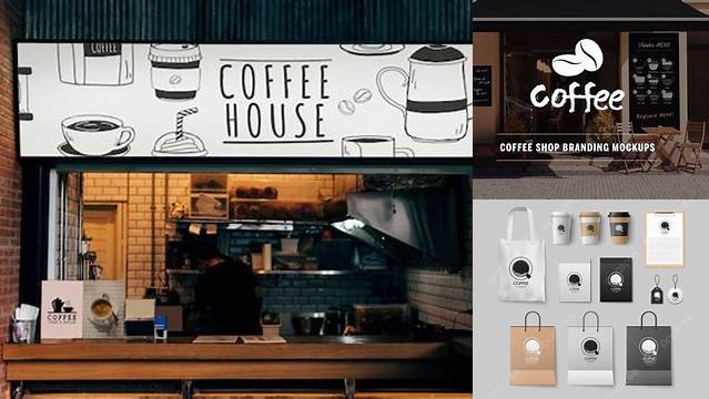 7857+ Coffee Shop Mockup Smart PNG Image