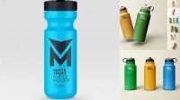 7858+ Matte Plastic Sport Bottle PSD Mockup Free PSD Mockup Resource