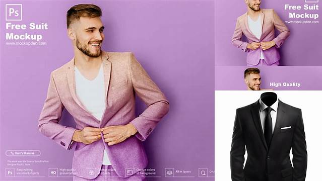 7858+ Suit Mockup Free Include TIFF