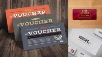 7860+ Free Voucher Mockup Easy-to-Use PSD Template